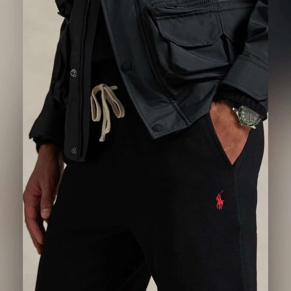 Polo Ralph Lauren Men’s Sz XS Polo‎ Black Fleece Sweatpants
